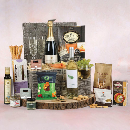 Neptune's Feast Hamper in Wicker Basket